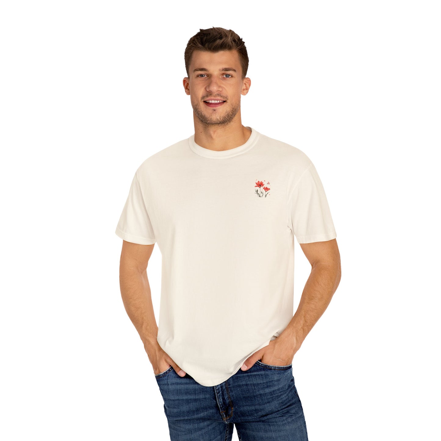 Artistic Flower Graphic T