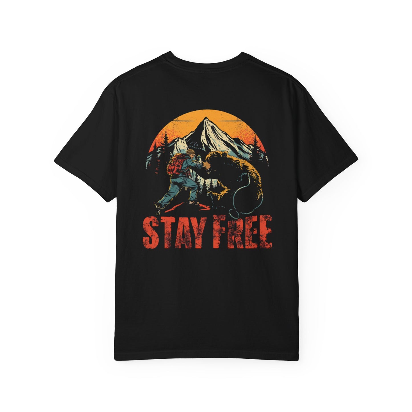 Bear Fighting Hiker T-Shirt