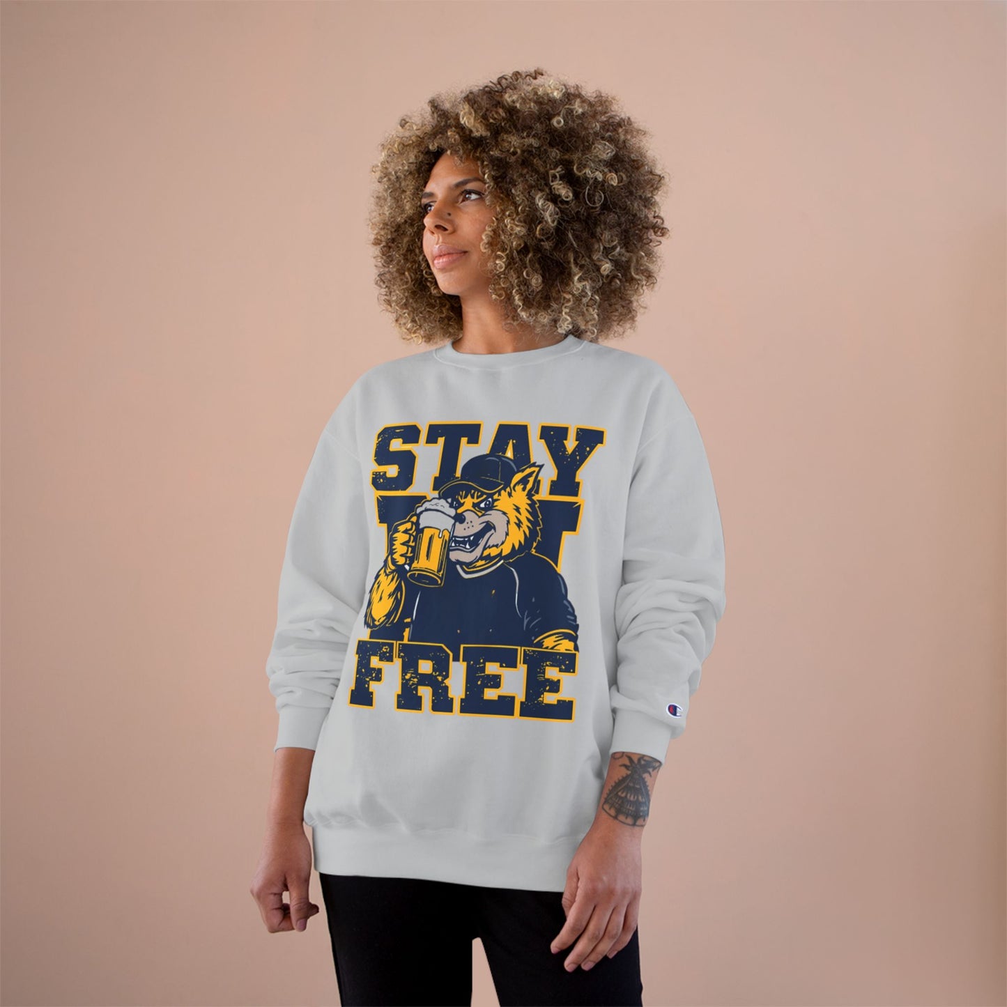 Stay Free Wolverine Champion Crew