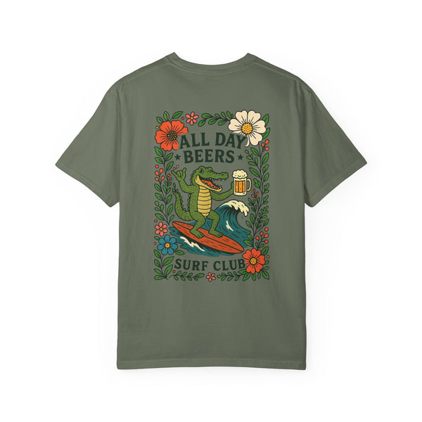 Alligator Beer Surfing - Graphic Tee