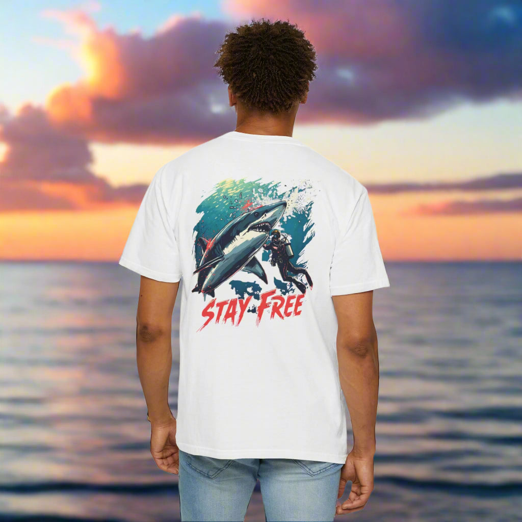 Man vs Shark Graphic Tee