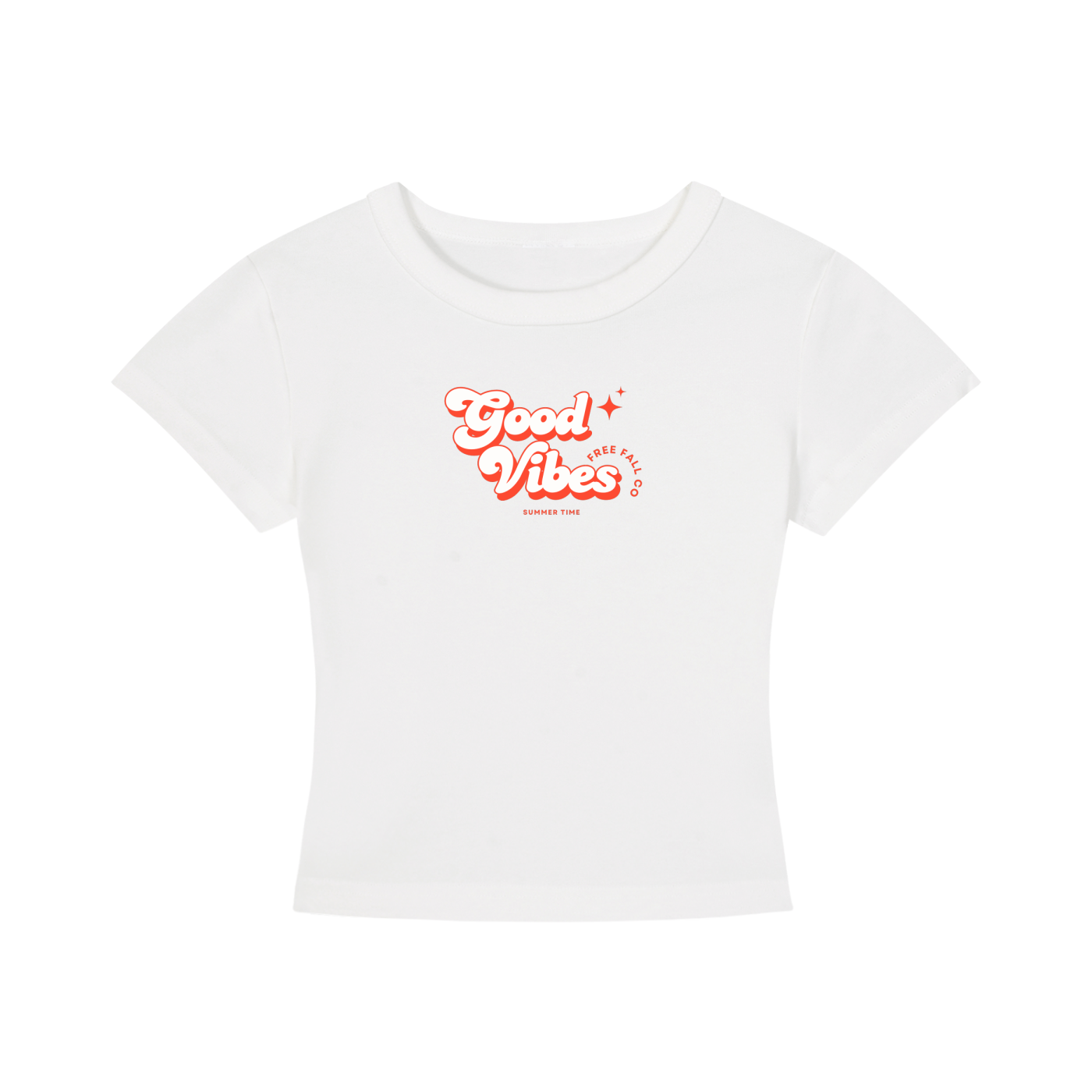good Vibes Women's Cropped T-Shirt