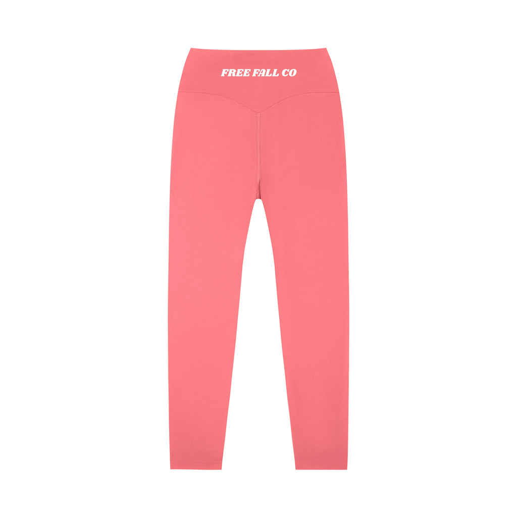 Pink High-Waisted Yoga Leggings