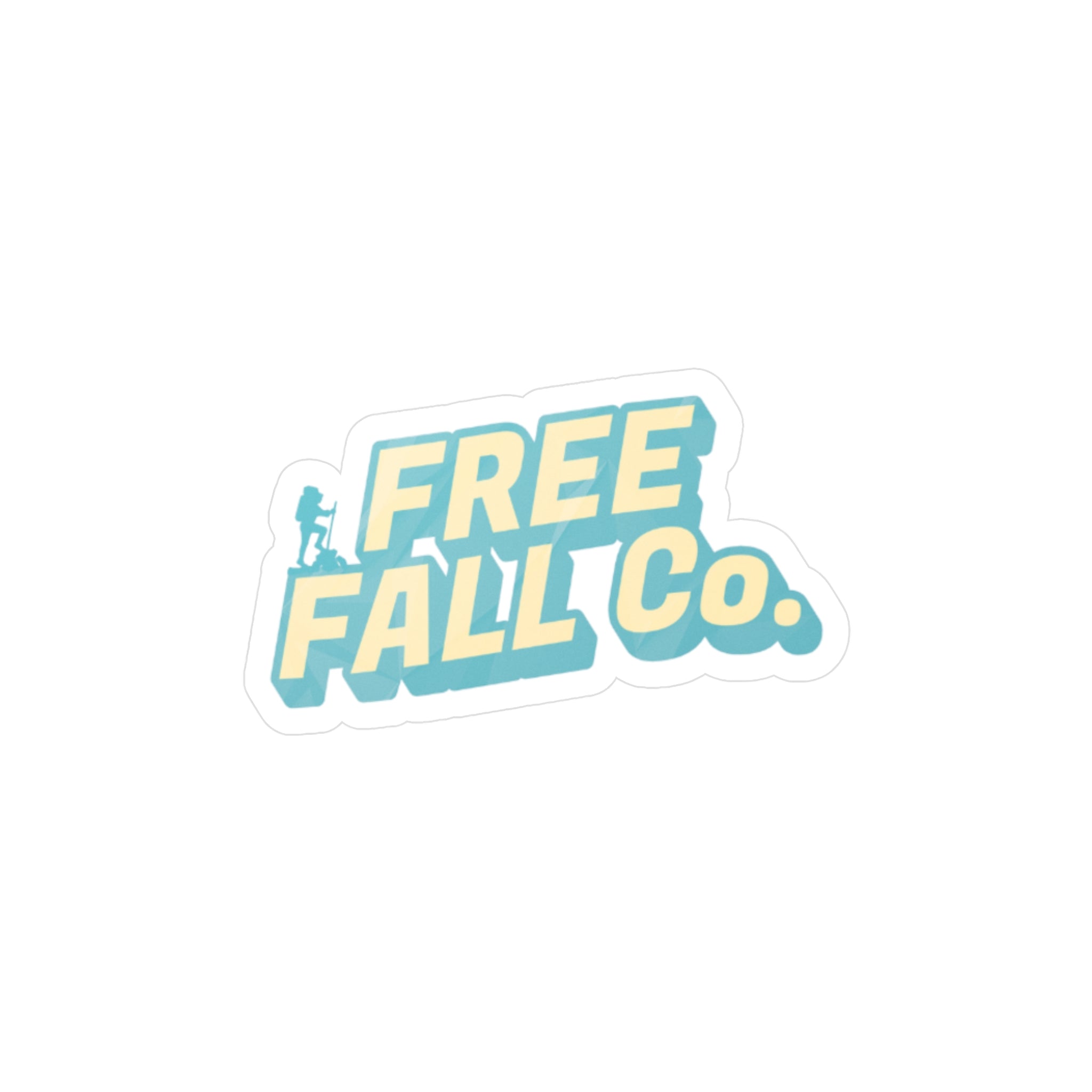 Free Fall Co. Kiss-Cut Vinyl Decal — Retro Outdoor Sticker