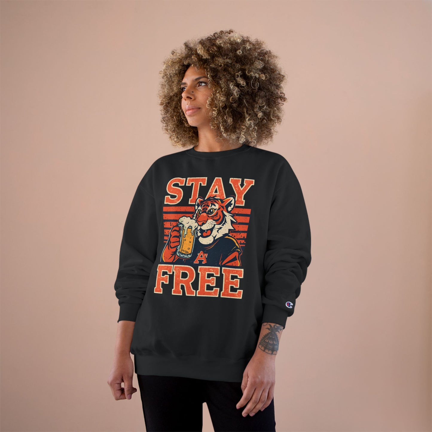 Stay Free Tigers Champion Crewneck