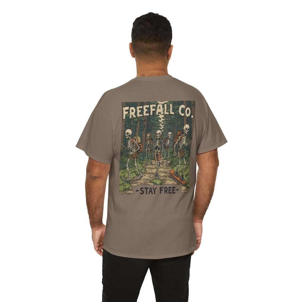 Freefall Co. 'Stay Free' Skeleton Crew Hiking Tee