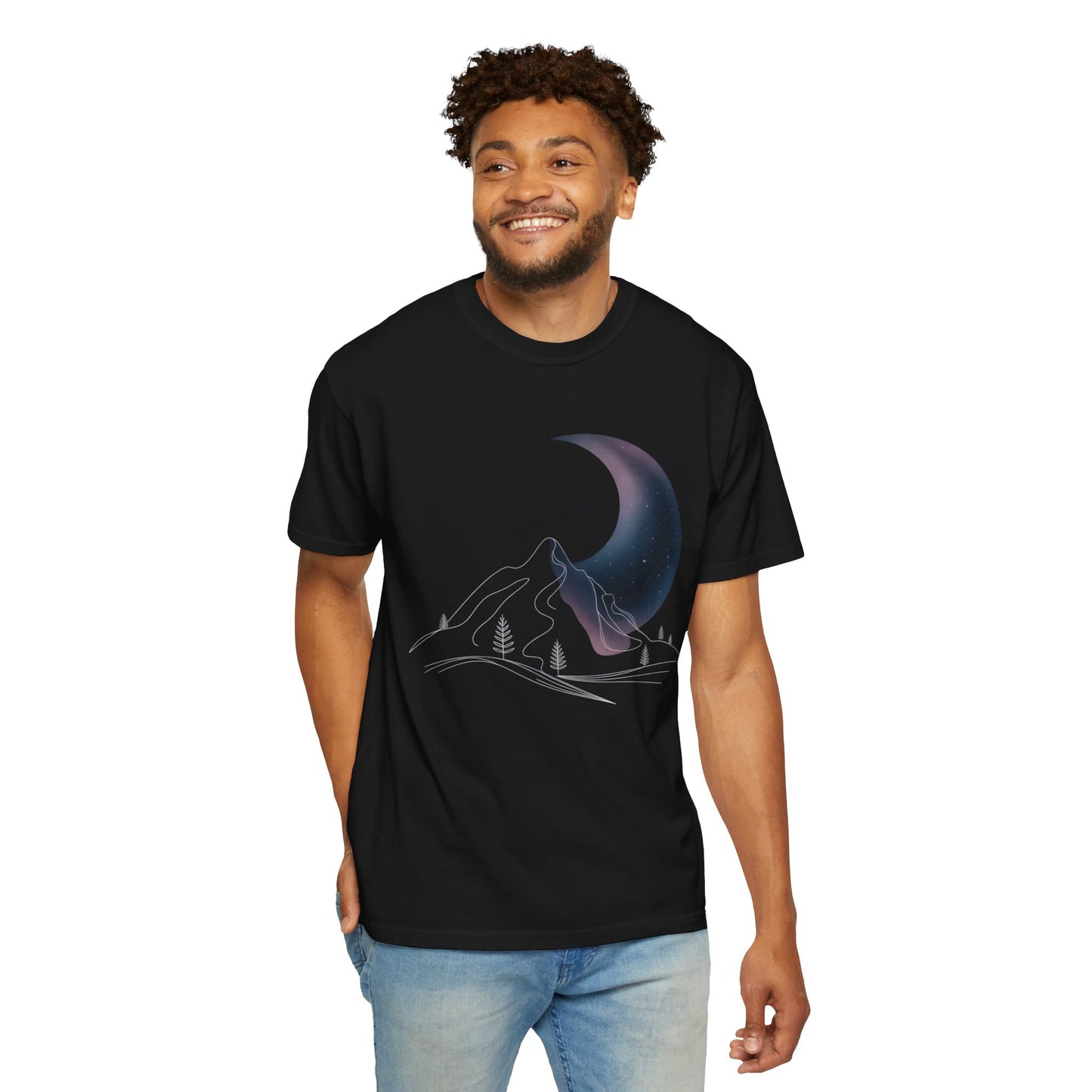 Mountain Night Sky T-shirt
