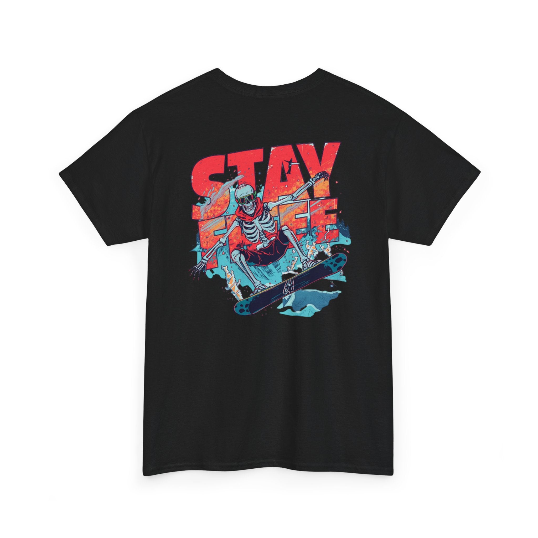 Stay Free Snowboard Tee — "Free Fall Co." Graphic T-Shirt