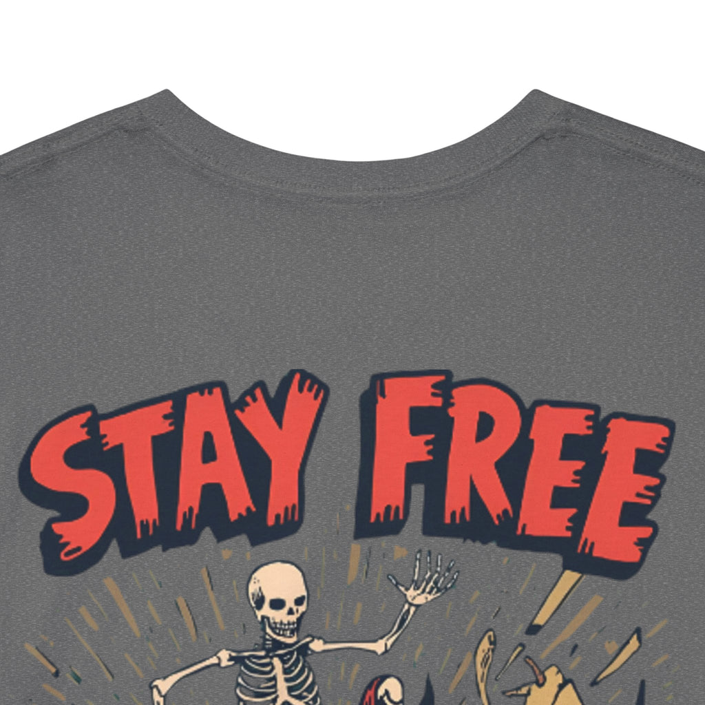 Stay Free Skate Tee — "Stay Free" Graphic Skateboard T-Shirt