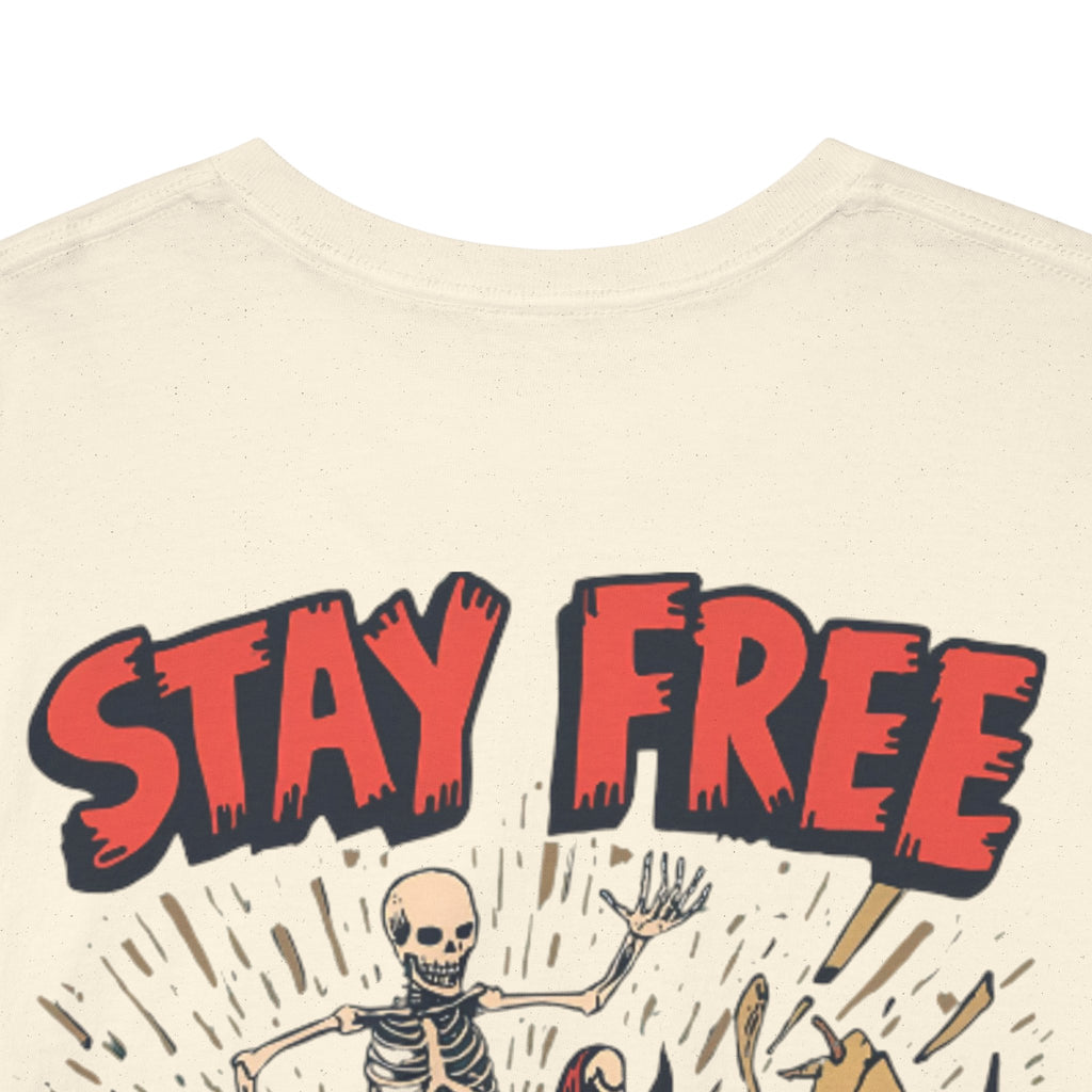 Stay Free Skate Tee — "Stay Free" Graphic Skateboard T-Shirt