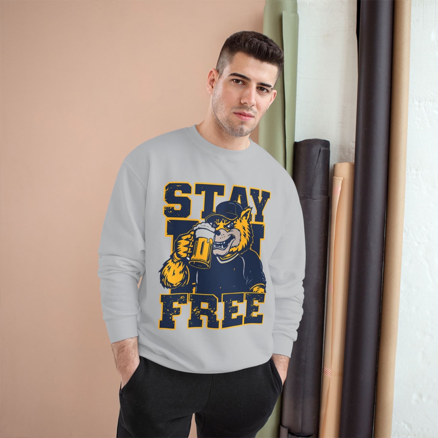 Stay Free Wolverine Champion Crew