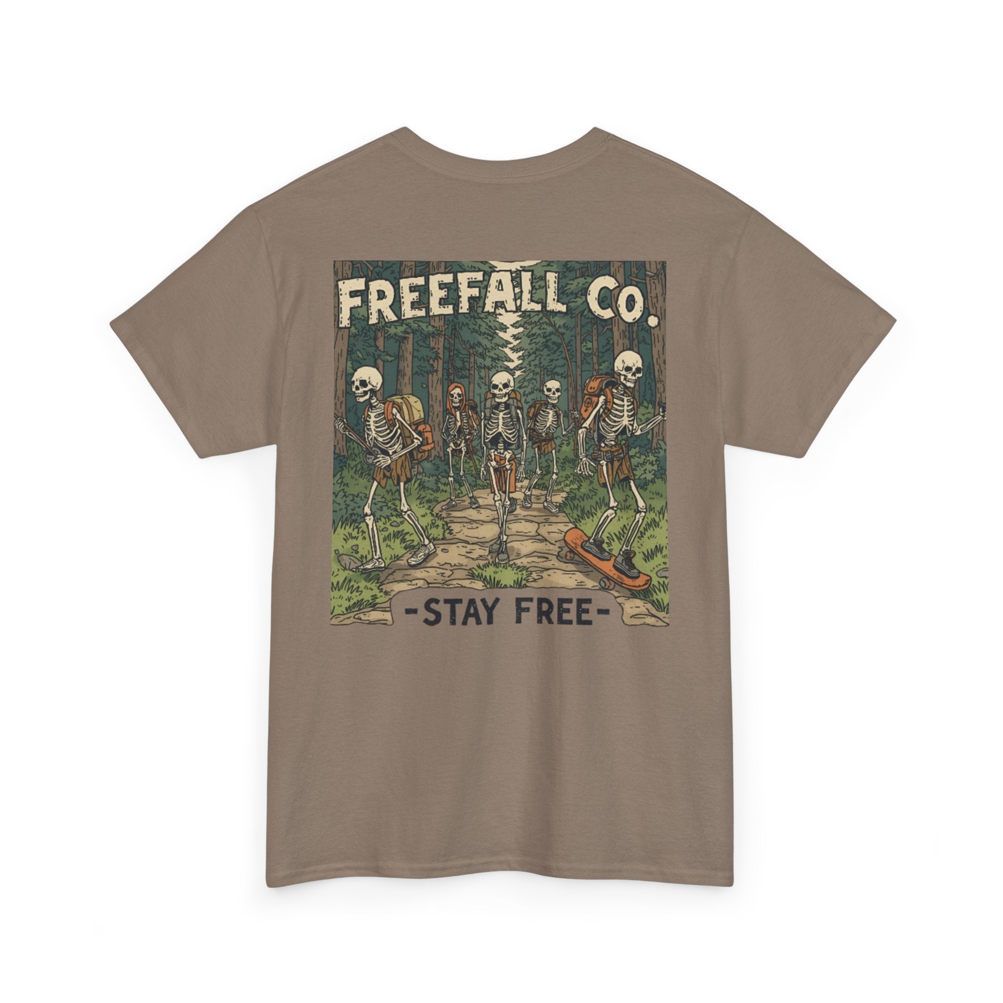 Freefall Co. 'Stay Free' Skeleton Crew Hiking Tee