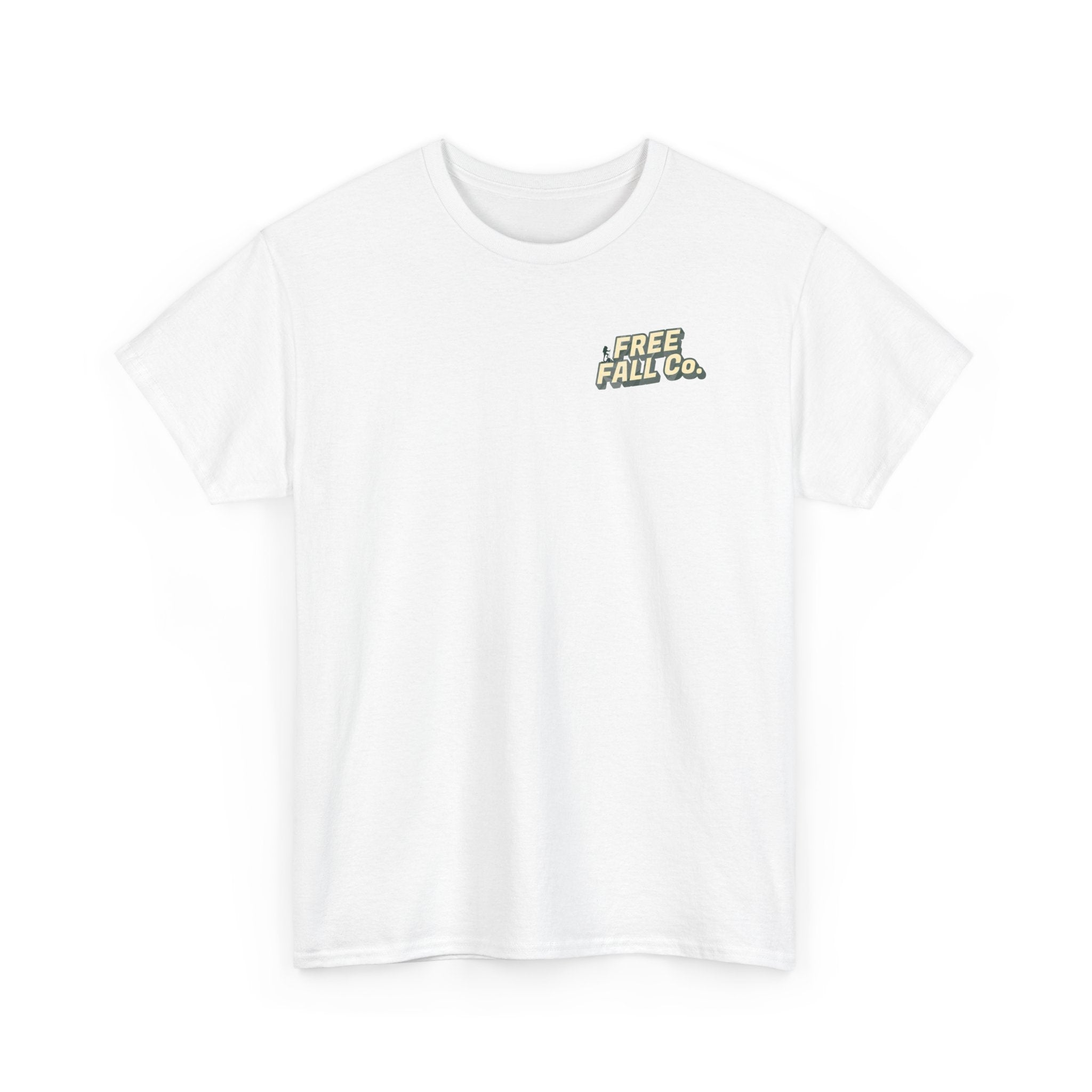 Stay Free Falling Tee — Graphic Skeleton Freedom T-Shirt