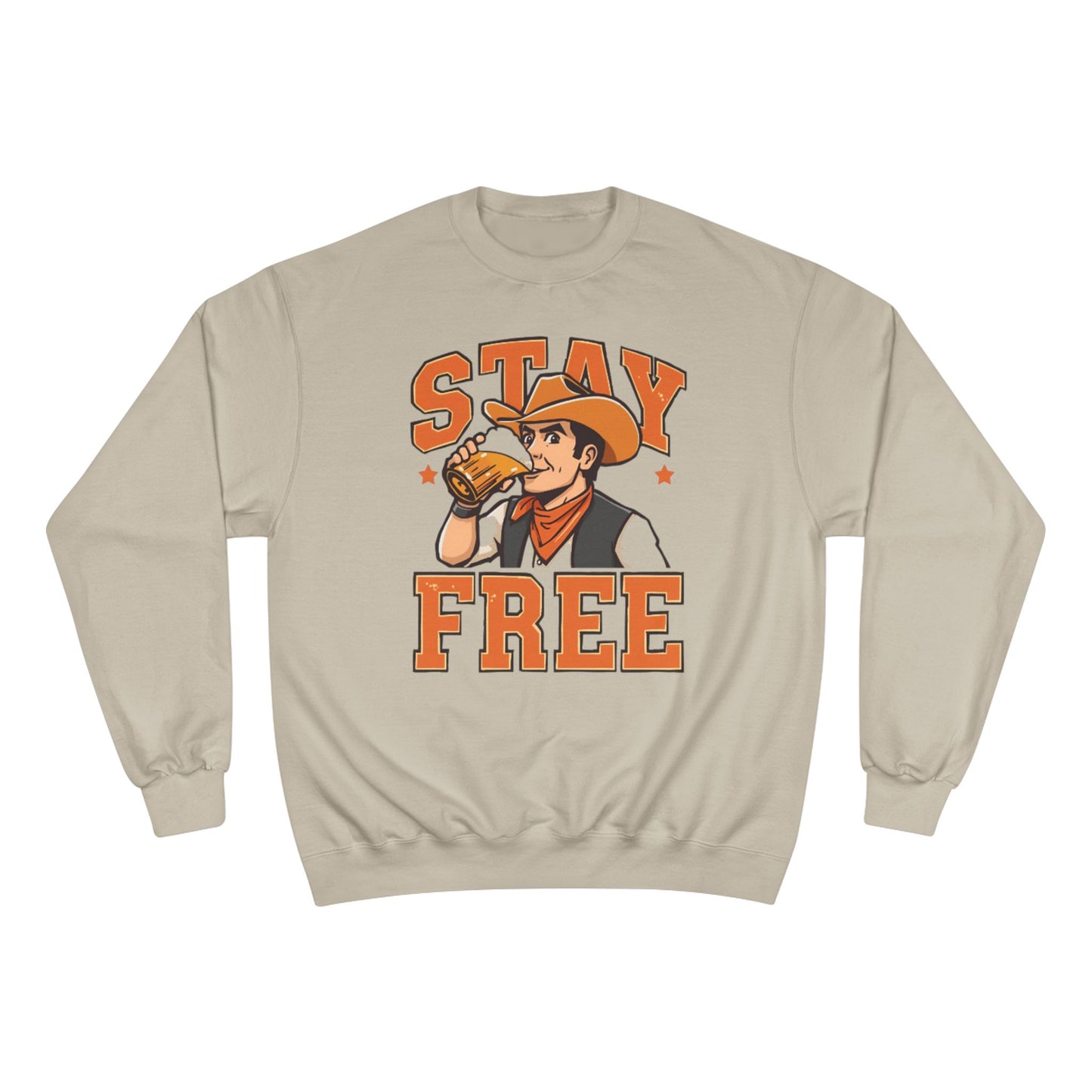 Stay Free Cowboys Champion Crewneck