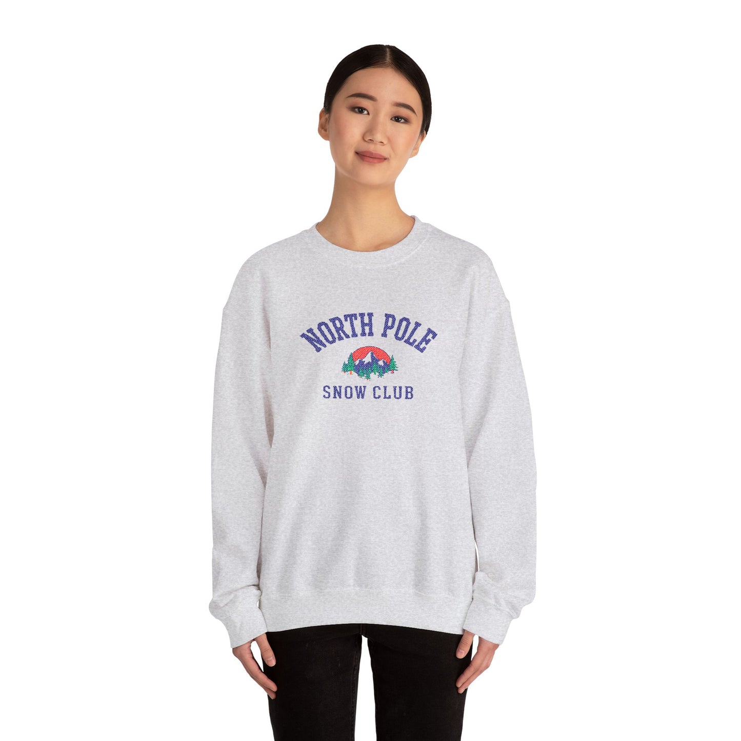 Embroidered North Pole Snow Club Crew