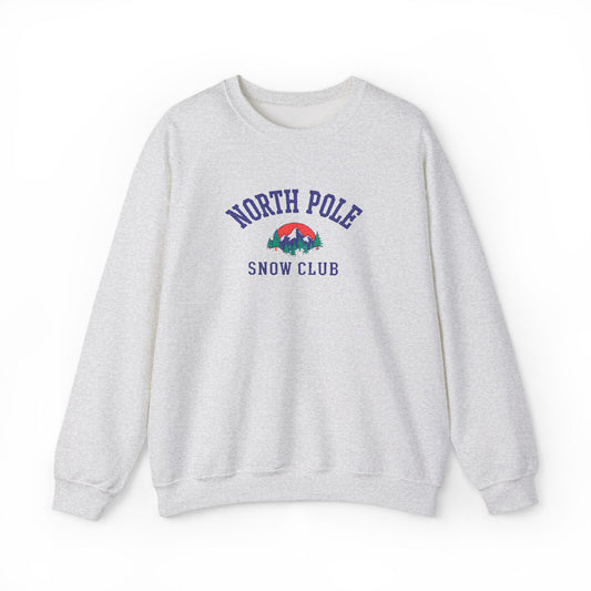 Embroidered North Pole Snow Club Crew