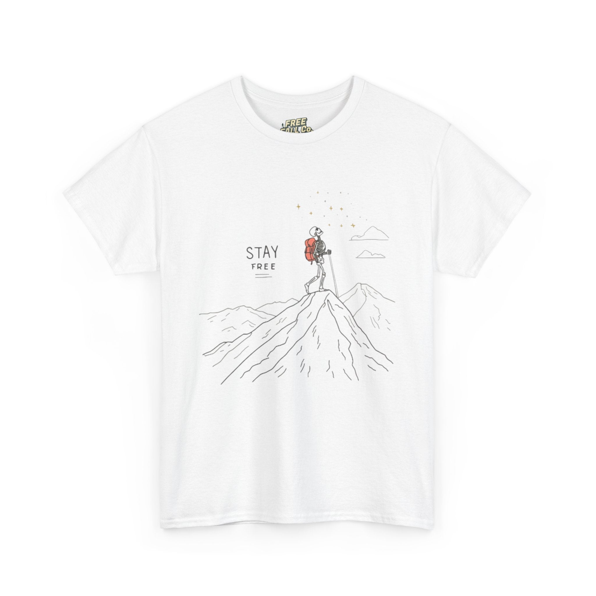 Stay Wild Mountain Tee — Hiker Illustration T-Shirt