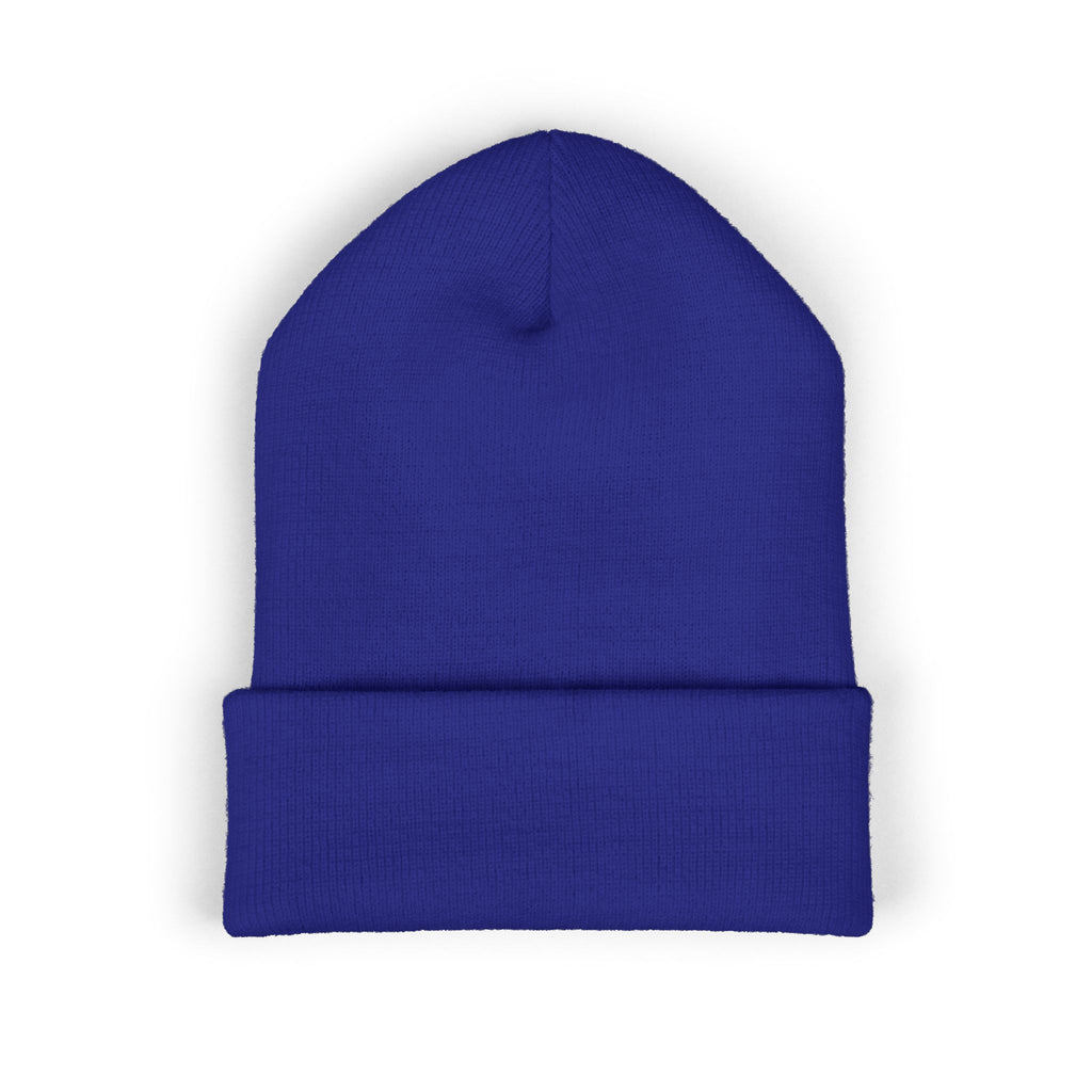 Embroidered 'Free Fall Co.' Cuffed Beanie — Cozy Knit Winter Hat