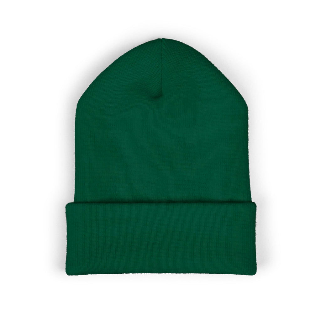 Embroidered 'Free Fall Co.' Cuffed Beanie — Cozy Knit Winter Hat