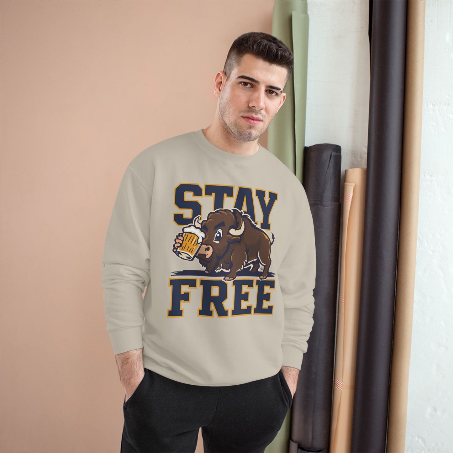 Stay Free Buffalo Champion Crewneck