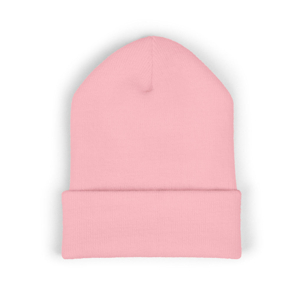 Embroidered 'Free Fall Co.' Cuffed Beanie — Cozy Knit Winter Hat