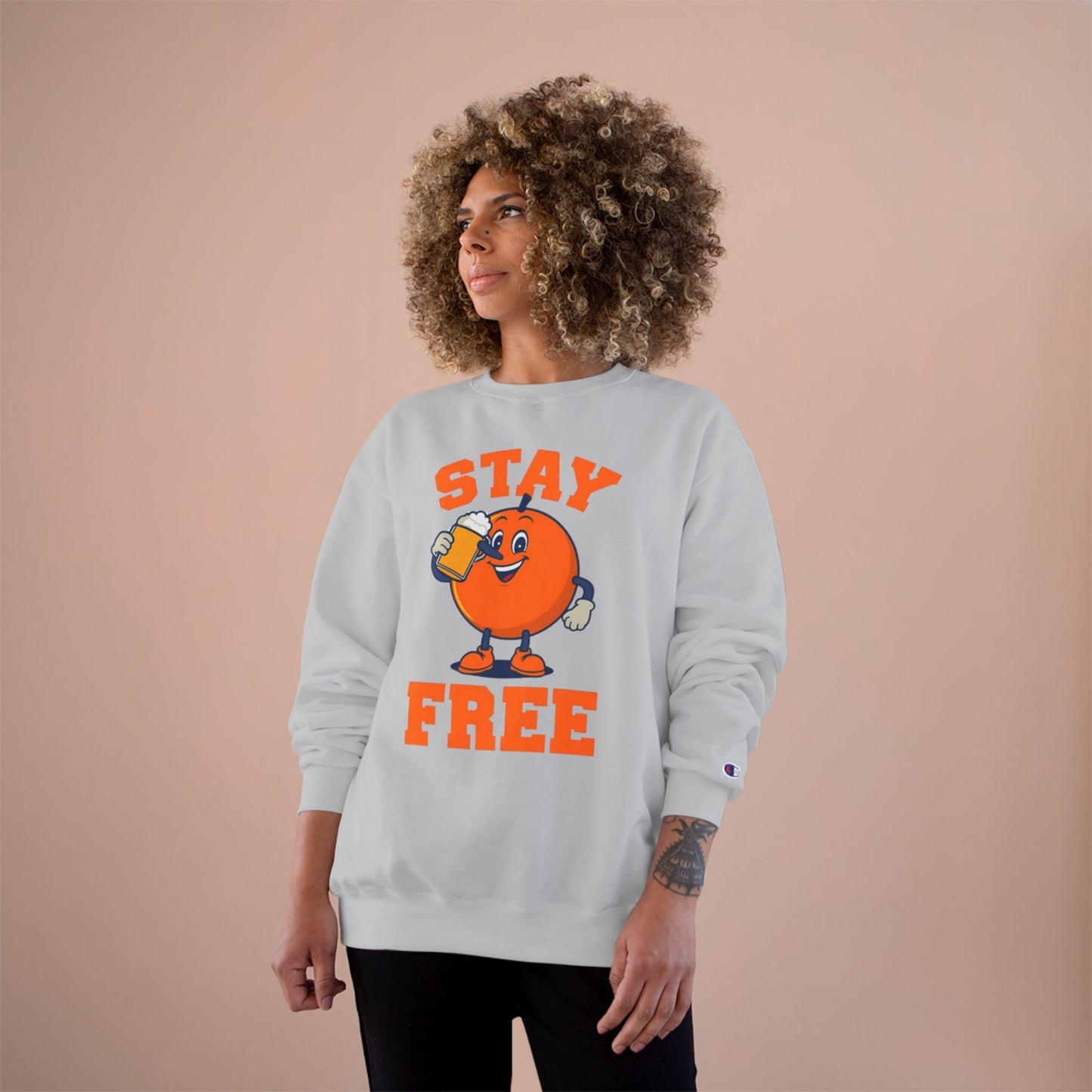 Champion Sweatshirt Stay Free Orange