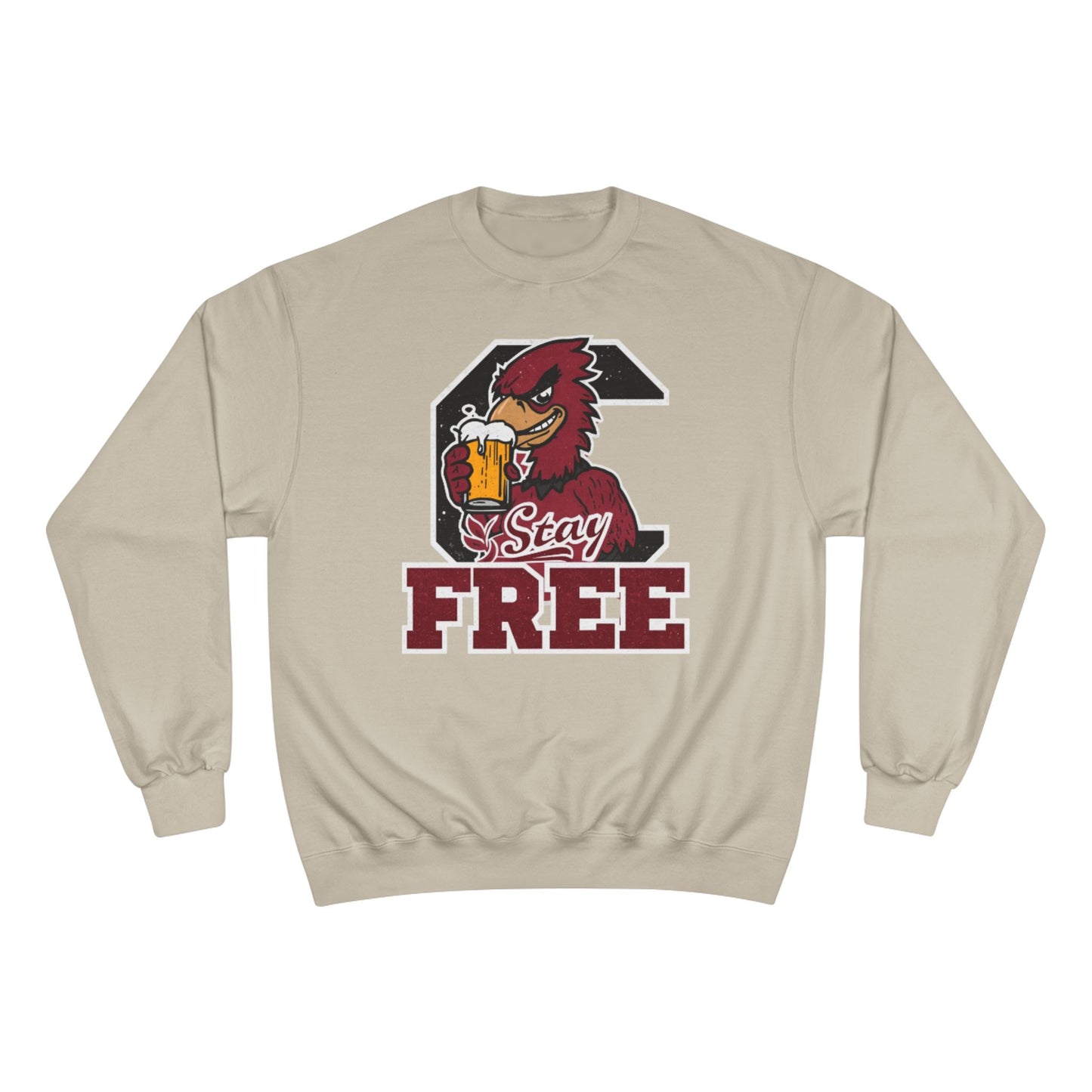 Stay Free Red Chicken Champion Crewneck