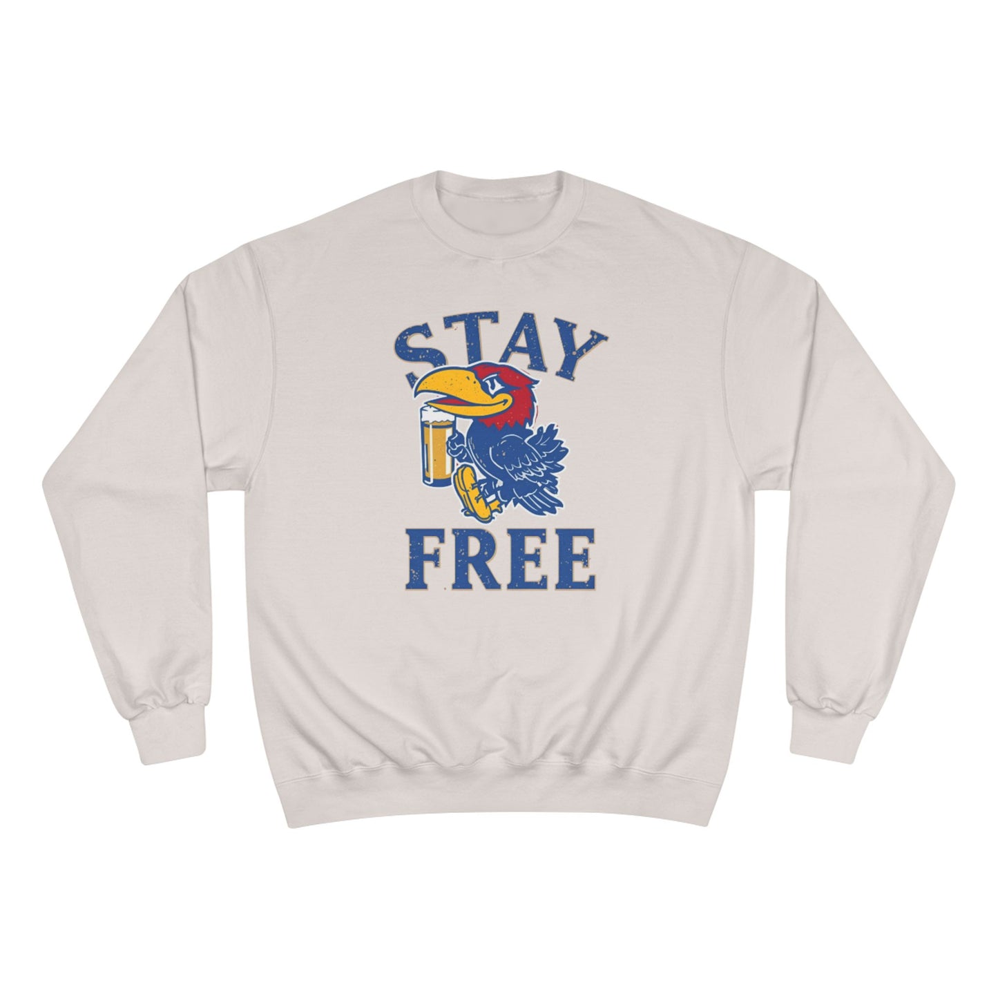 Stay Free Jayhawks Champion Crewneck
