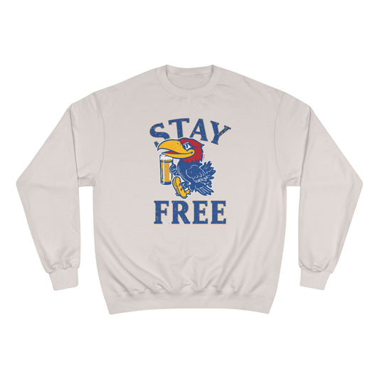 Stay Free Jayhawks Champion Crewneck