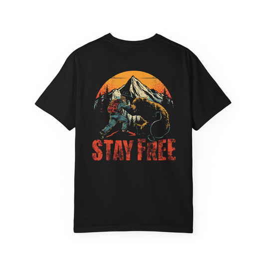 Bear Fighting Hiker T-Shirt