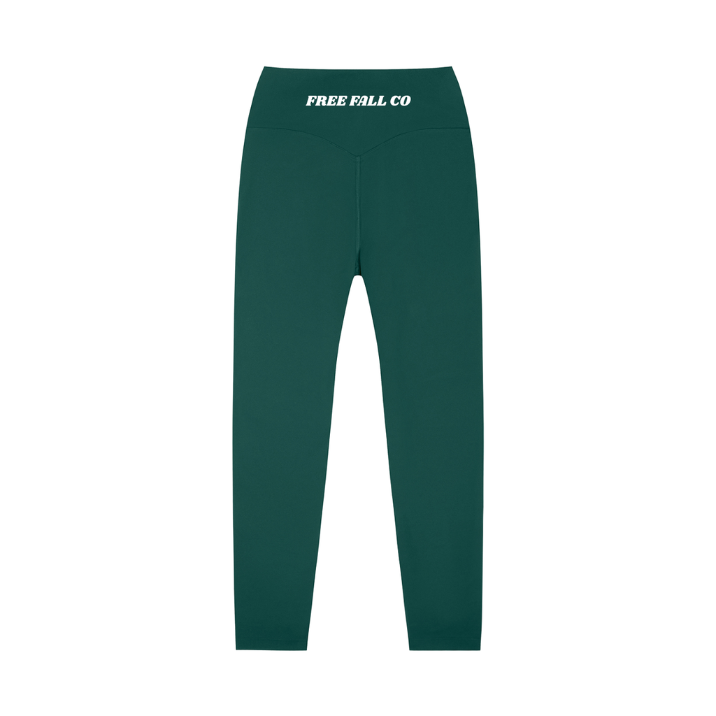 Dark Green High-Waisted Yoga Leggings