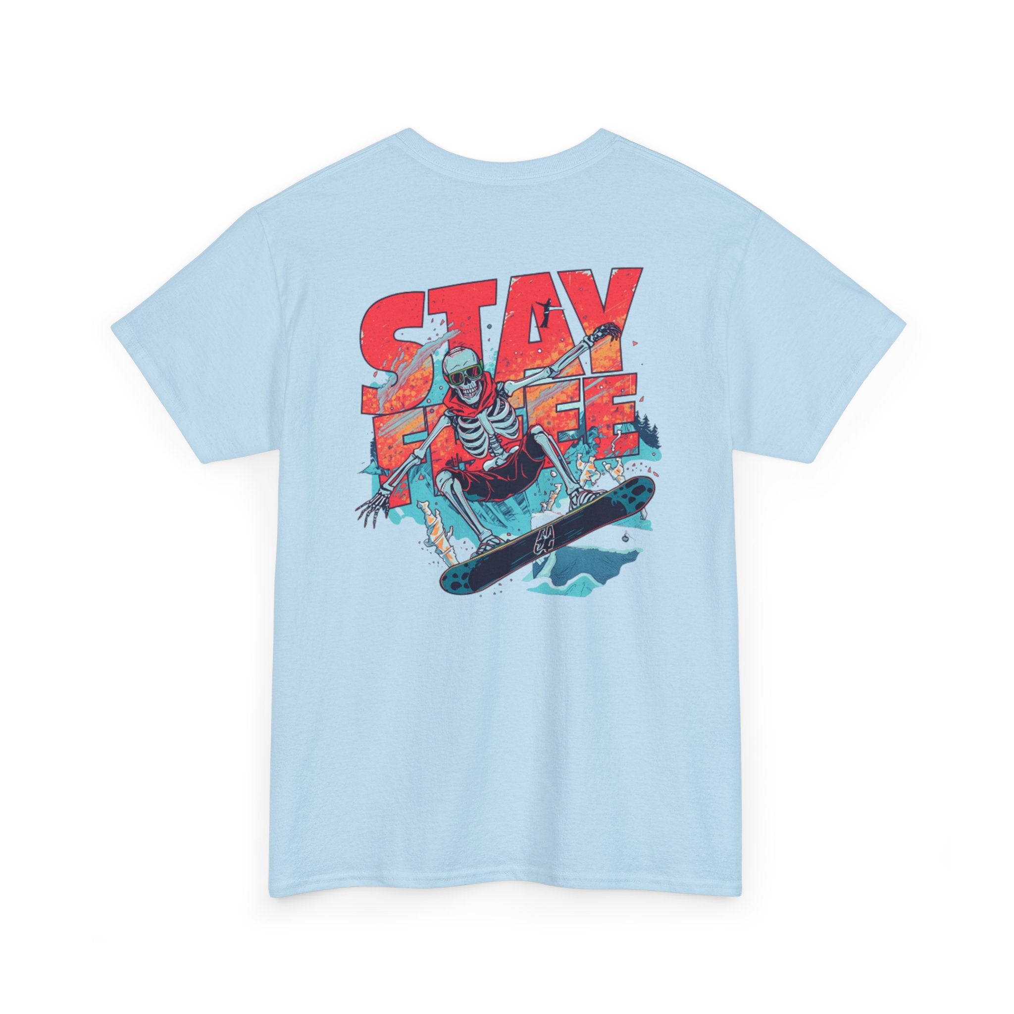Stay Free Snowboard Tee — "Free Fall Co." Graphic T-Shirt
