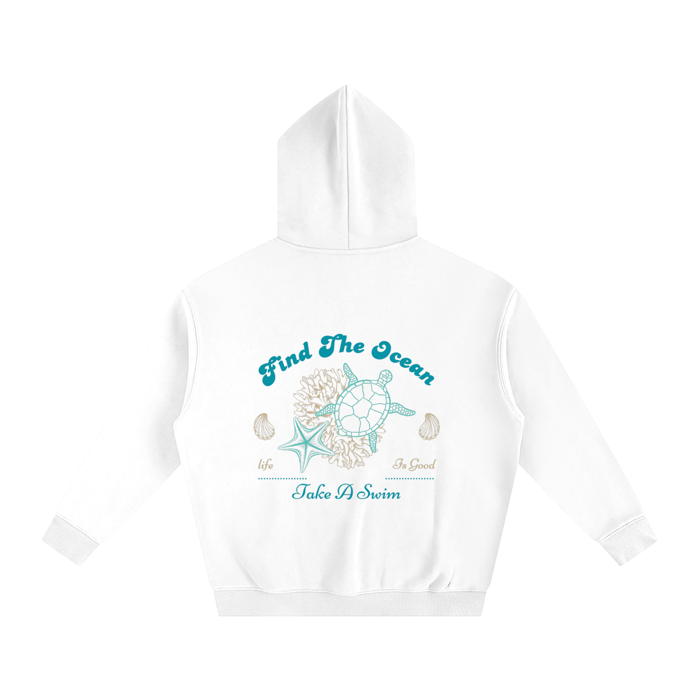 Find The Ocean Fleeced Hoodie