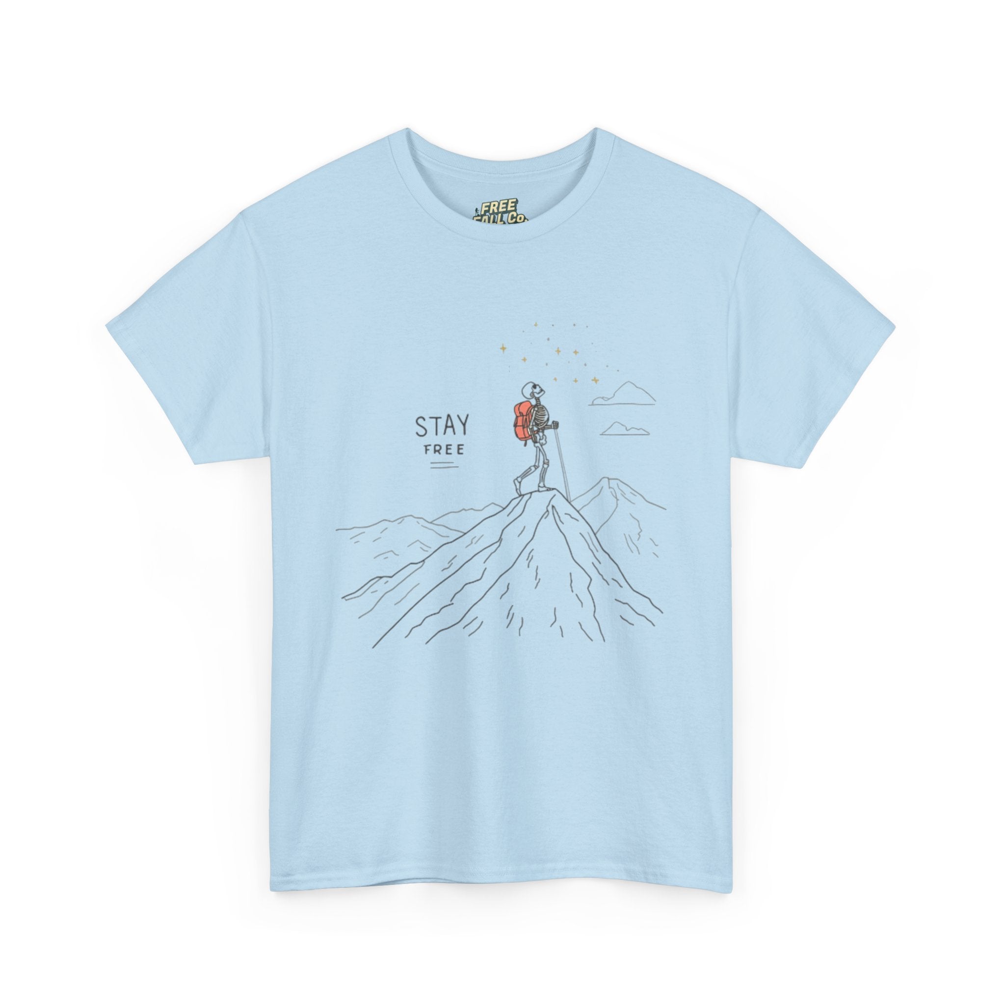 Stay Wild Mountain Tee — Hiker Illustration T-Shirt