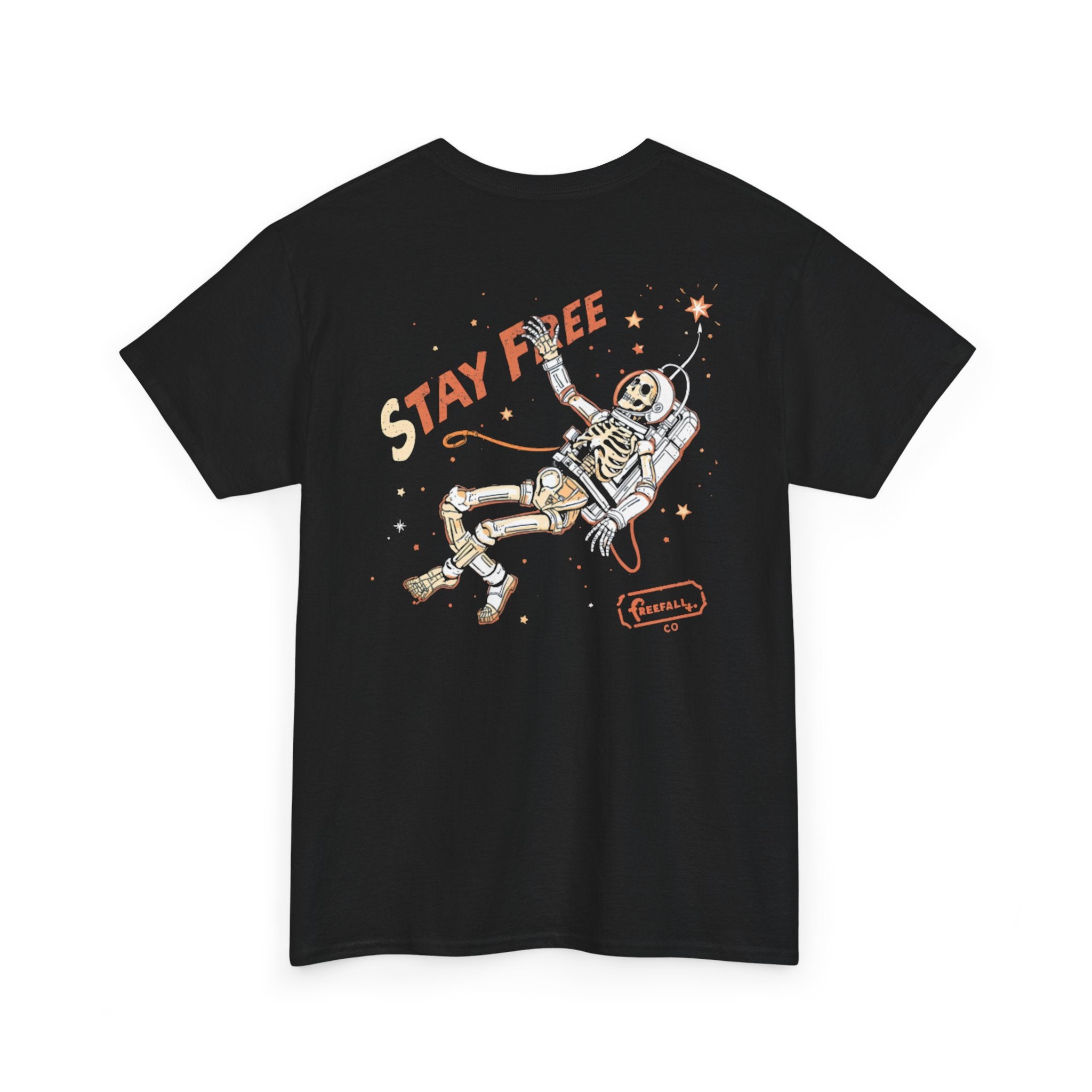 Stay Free Astronaut T-Shirt — 'Stay Free' Space Graphic Tee