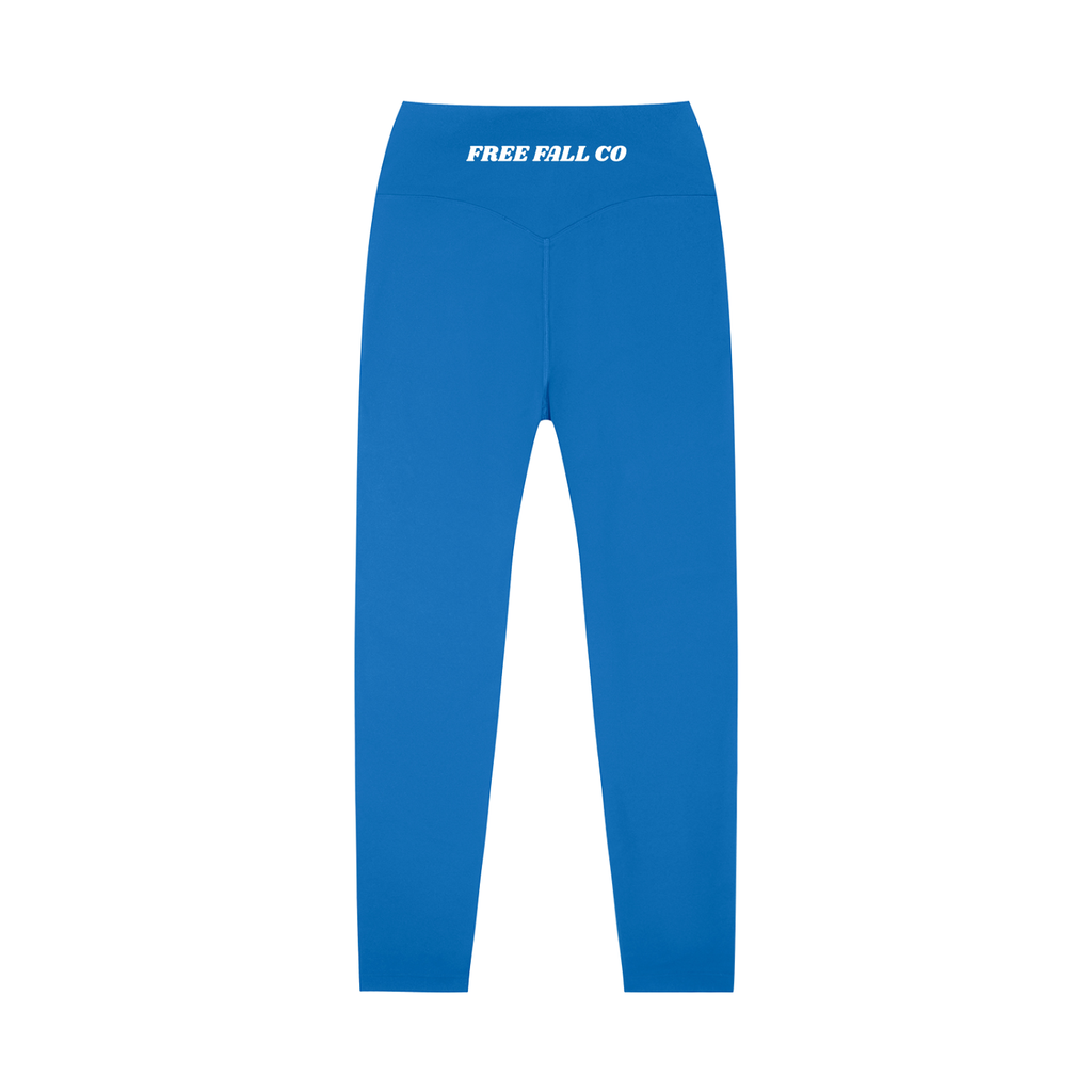 Colorful Blue High-Waisted Yoga Leggings