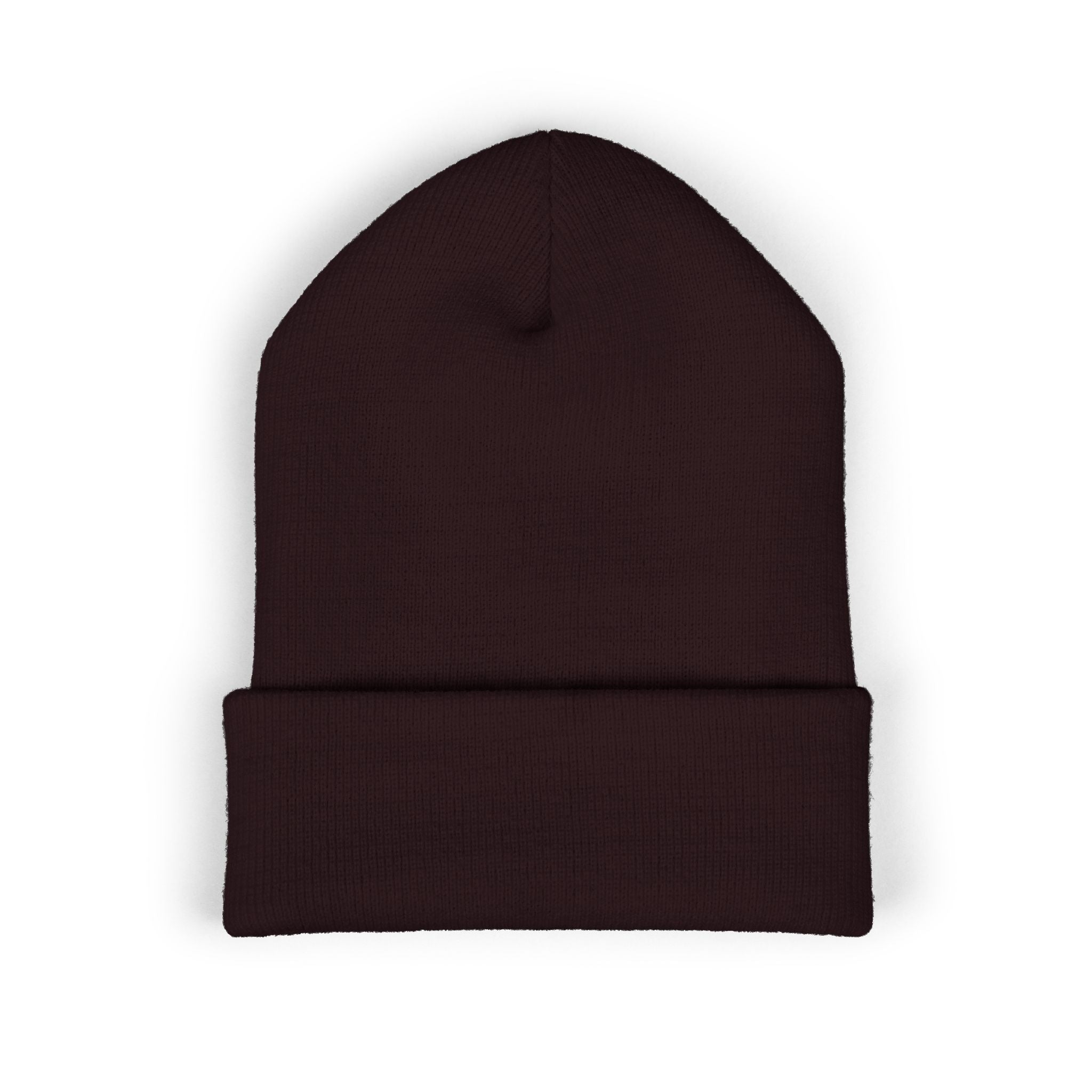 Embroidered 'Free Fall Co.' Cuffed Beanie — Cozy Knit Winter Hat