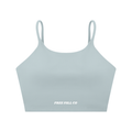 Haze Blue Spaghetti Strap Yoga Sports Bra