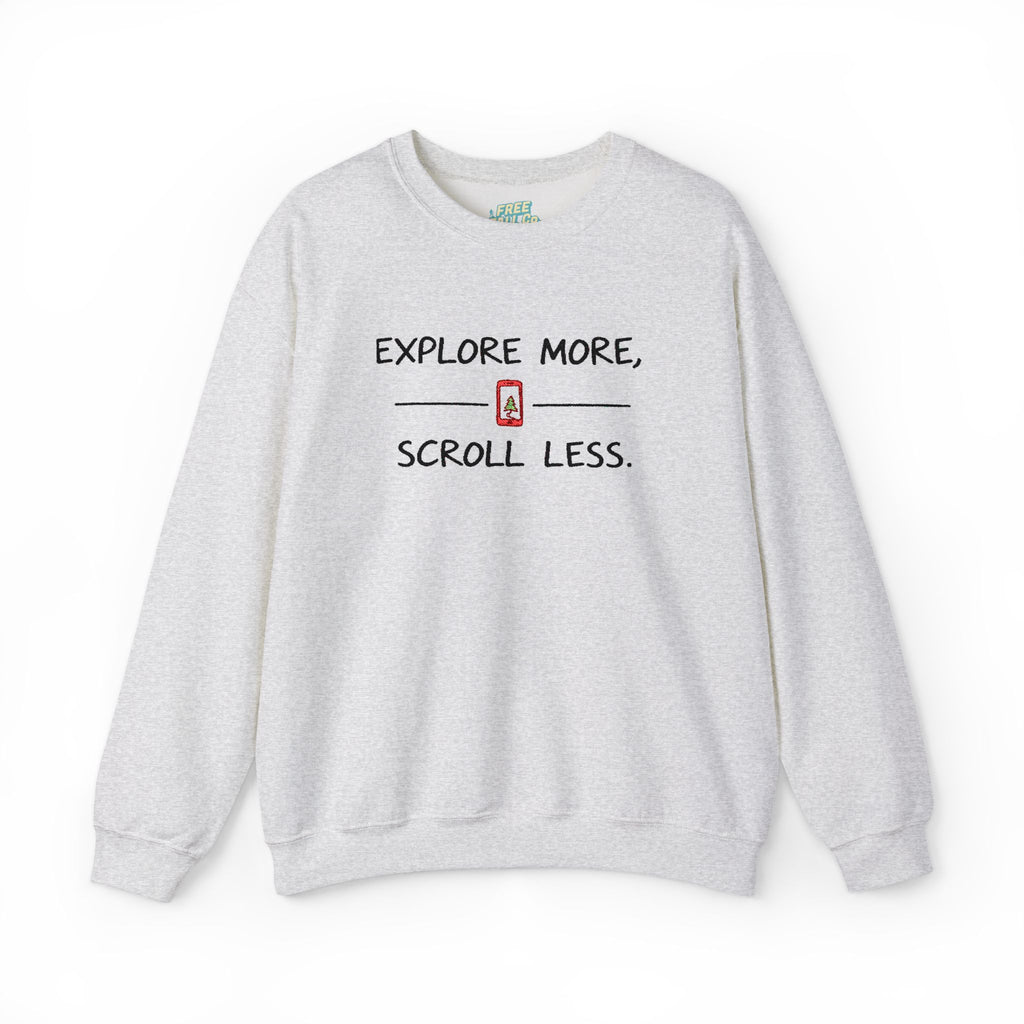 Explore More Scroll Less Embroidered Sweatshirt