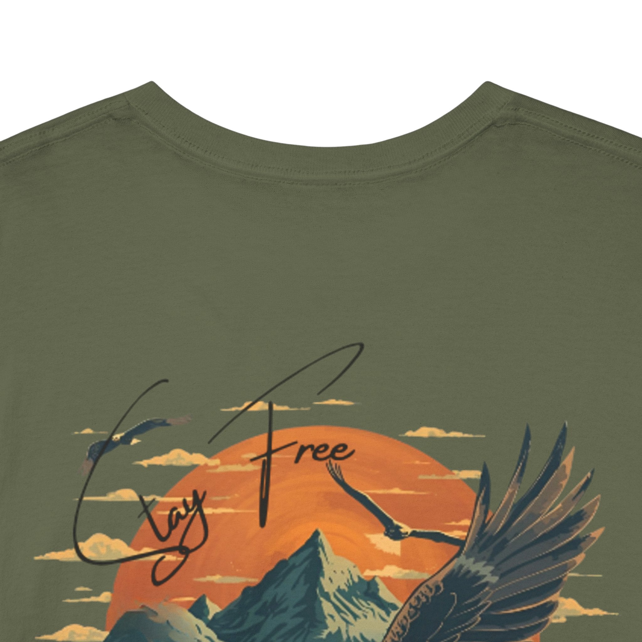 Eagle Sunset Tee — Vintage Mountain Eagle Graphic T‑Shirt