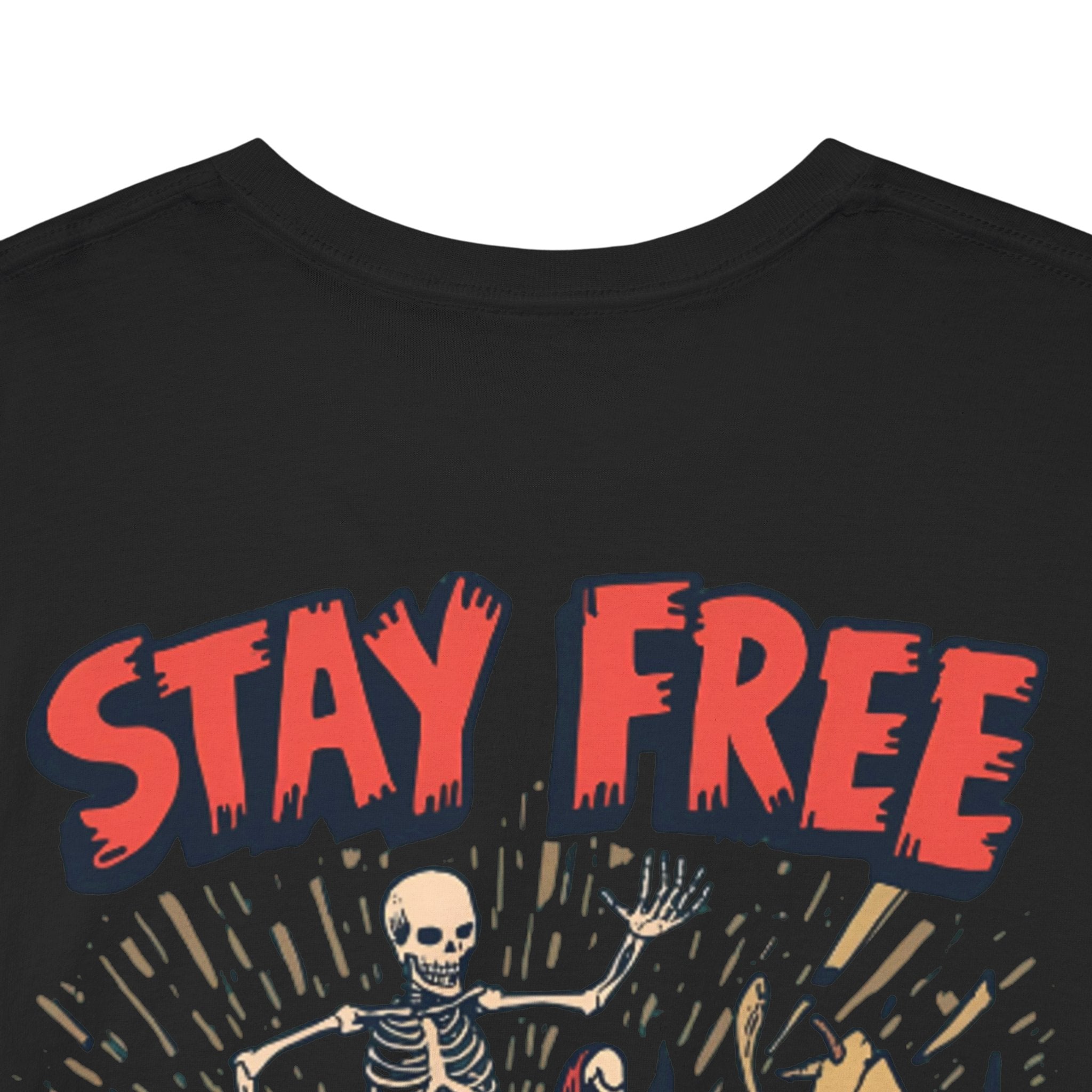 Stay Free Skate Tee — "Stay Free" Graphic Skateboard T-Shirt