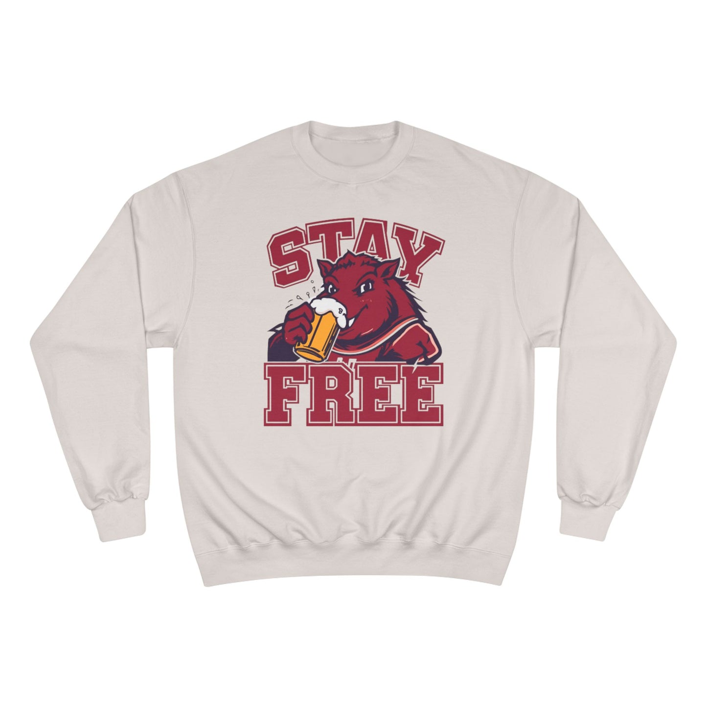 Stay Free Boars Champion Crewneck