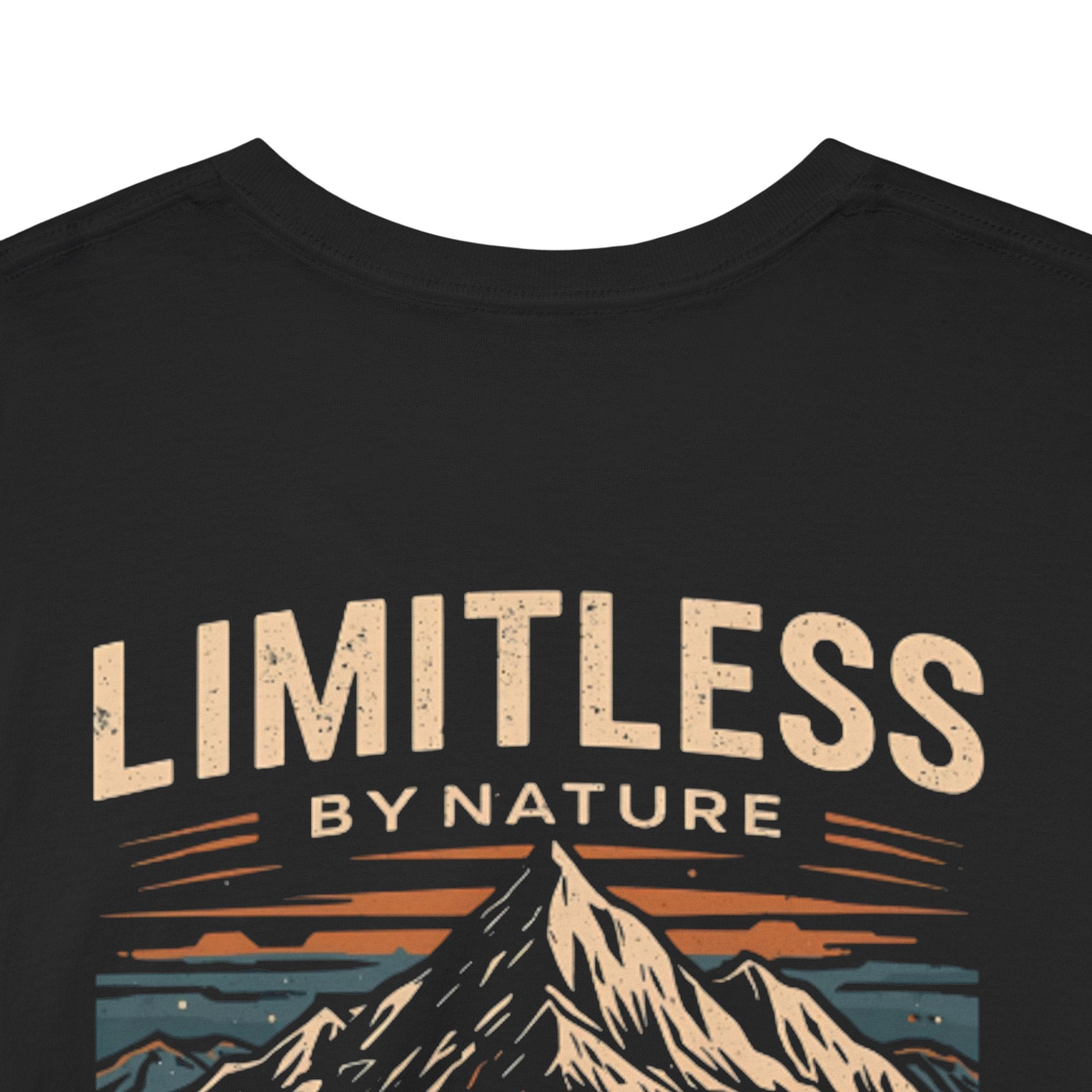 Limitless By Nature Mountain T-Shirt — "No Peak Too High" Adventure Tee