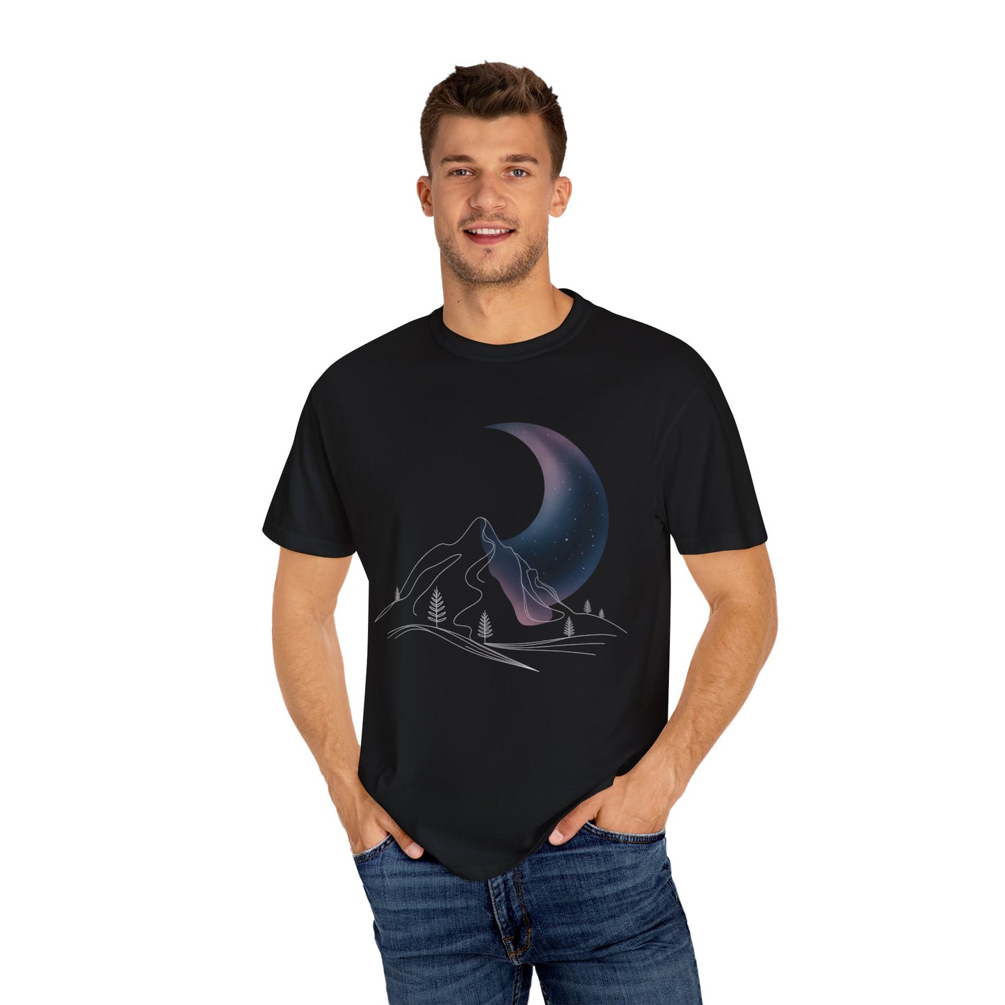 Mountain Night Sky T-shirt