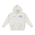 The Beach club Fleeced Hoodie - Oat Gray