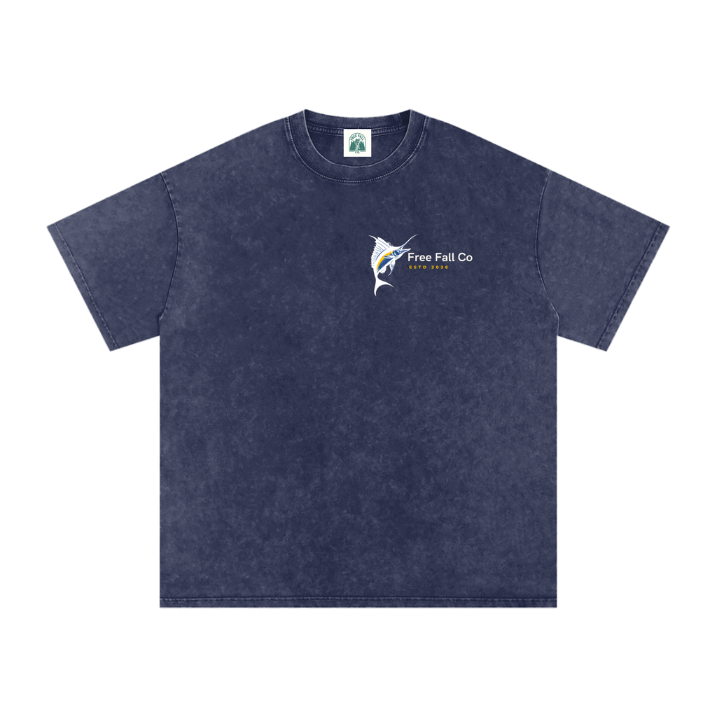 Snow Washed Oversized Cotton T-Shirt