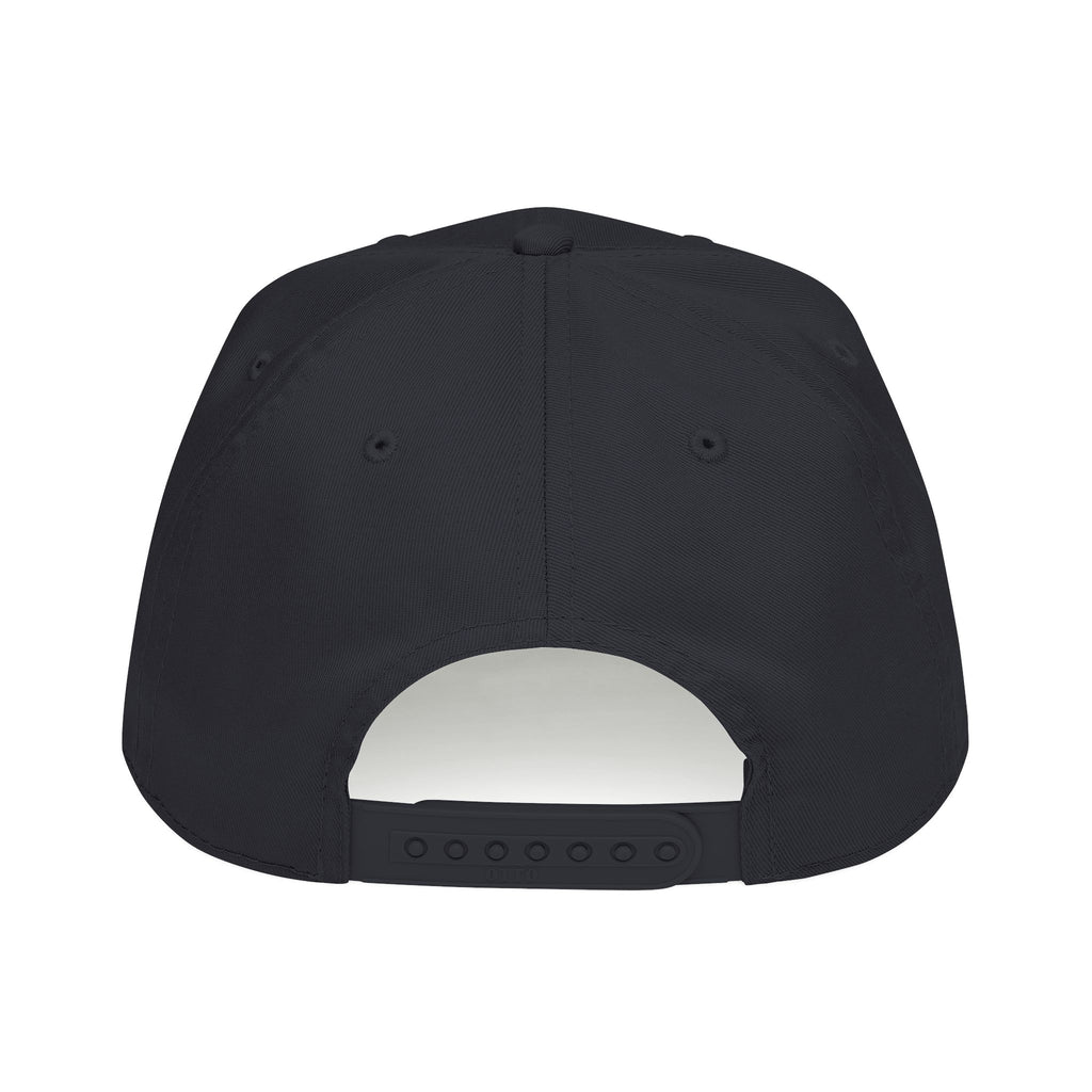 Side Quest Black Retro Adventure Embroidered Hat