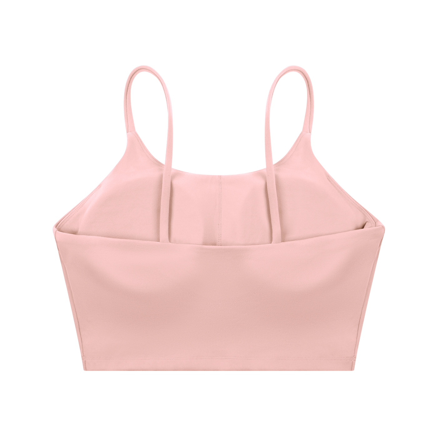 Pink Spaghetti Strap Yoga Sports Bra