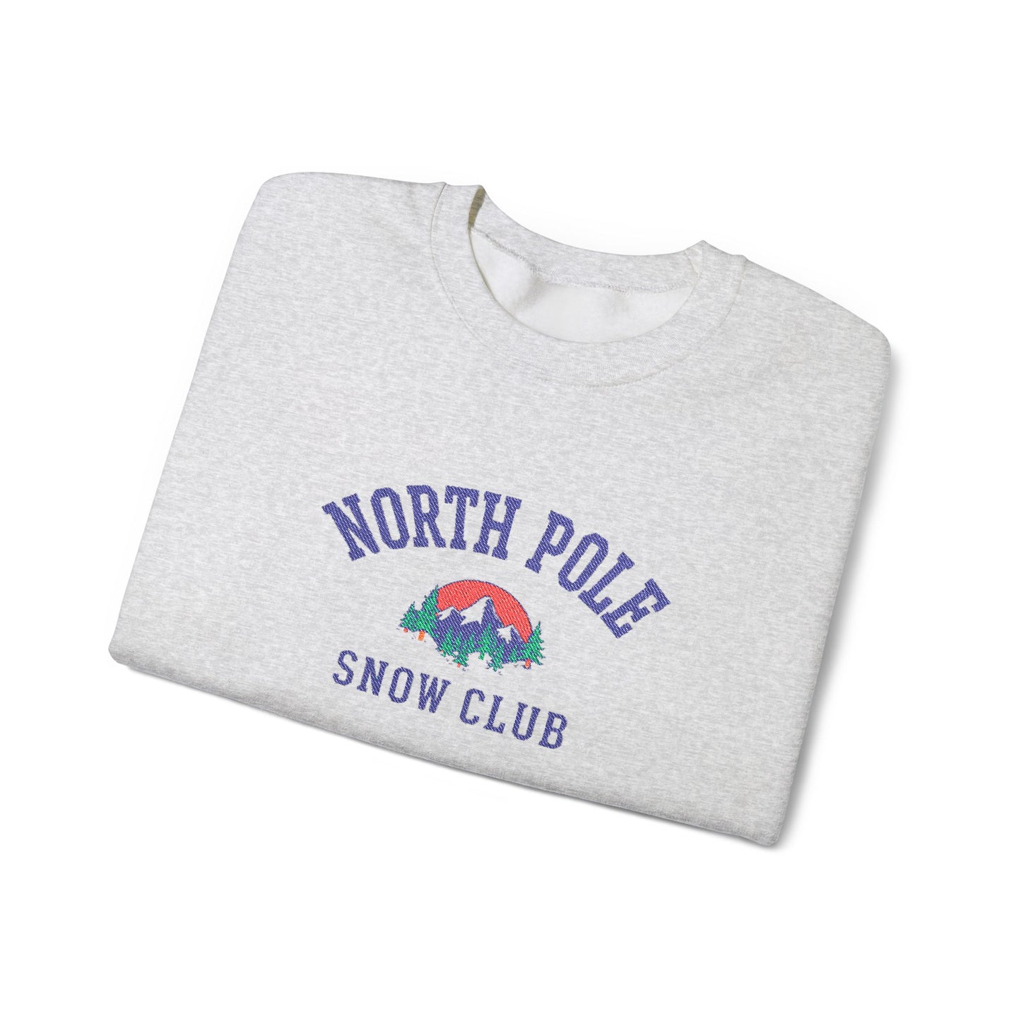 Embroidered North Pole Snow Club Crew