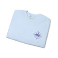 Embroidered Compass Rose Crewneck Sweatshirt — Minimal Nautical Graphic
